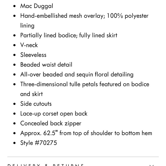 MAC DUGGAL GOWN - Picture 6 of 12